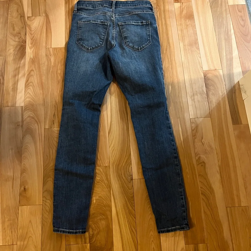 Old Navy Blue High-Rise Skinny Jeans - Picture 4 of 5